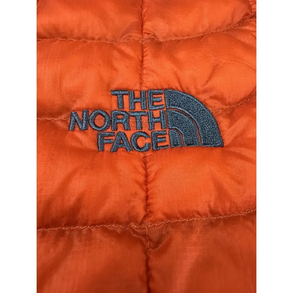 The North Face Puffer Vest Men's Extra Large Orange Thermoball Full Zip